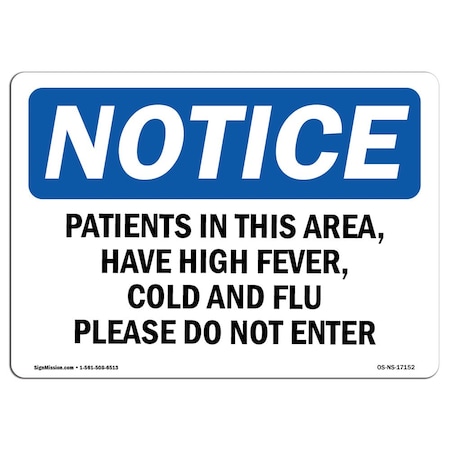Signmission OSHA, 12" H, Peel & Stick Wall Graphic, 18" x 12", Lndscp, Use Hand Sanitizer Face Mask If Flu Sign OS-NS-RD-1218-L-16784